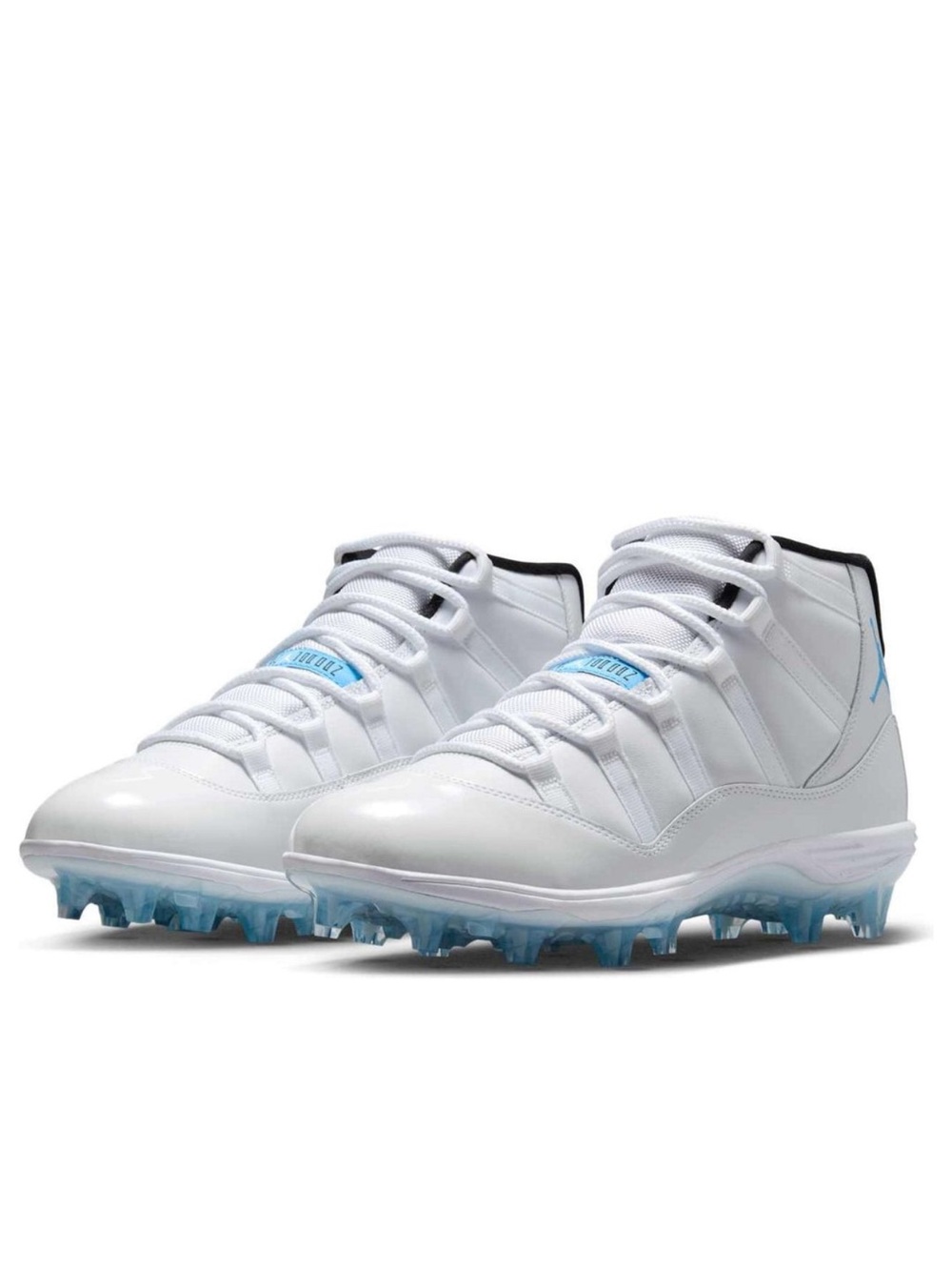 NEW Jordan 11 Mid TD Football Cleats-White/Legend Blue-Black: HM7324 104 (10.5)